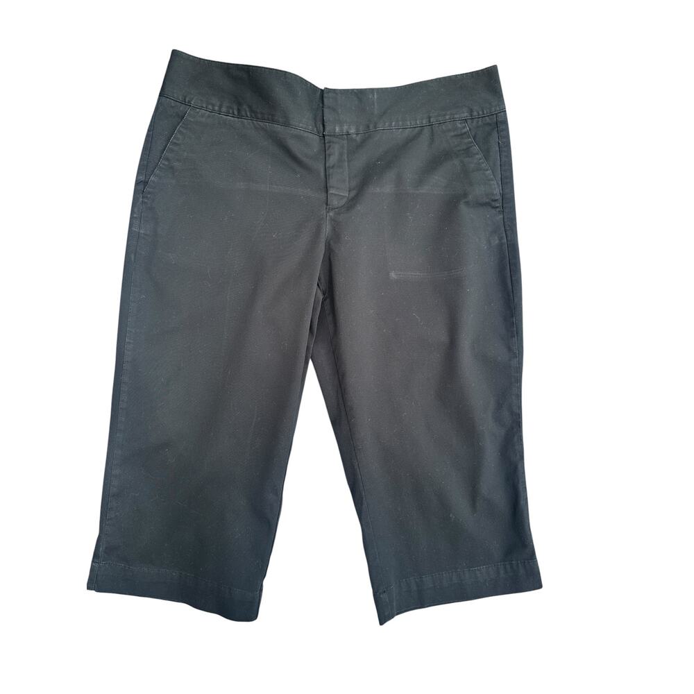 Dockers Bermuda Shorts Ideal Fit Women's 14P Black Cotton Stretch pants